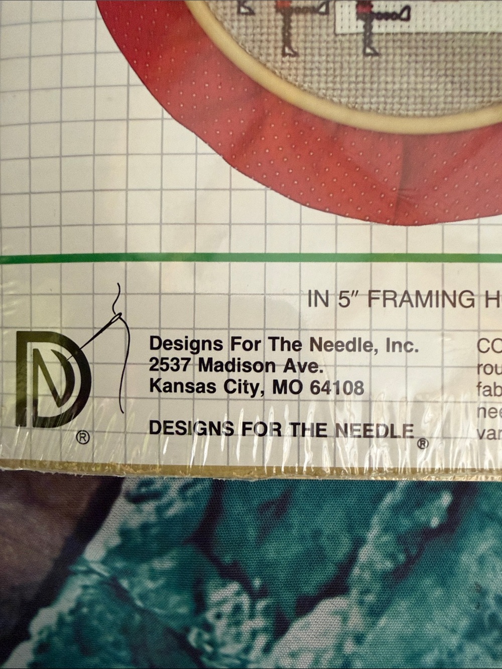 Designs For The Needle Red Framing Hoop - Night Before Christmas Cross Stitch - Picture 7 of 7